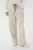 Kaffe Curve Sirana Pants Beige Melange/Black Stripe - Pantalons en tissu - 