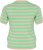 Kaffe Curve Lizzy Pull rayé Gris plume chiné/Vert - T-shirts imprimés pour femme - 