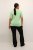 Kaffe Curve Lizzy Pull rayé Gris plume chiné/Vert - T-shirts imprimés pour femme - 