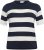Kaffe Curve Lizzy rayured Pull Midnight/Chalk rayure - T-shirts - 