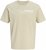 Jack & Jones Blaneo Short Sleeve T-shirt Beige - T-shirts - T-shirts Homme Grande Taille