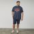 North Latitude 61121 T-Shirt Imprimé Bleu Marine - T-shirts - T-shirts Homme Grande Taille