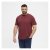 North Latitude T-Shirt O-Neck Bordeaux - T-shirts - T-shirts Homme Grande Taille
