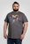 D555 Coalville T-Shirt Skulls with Colored Drips Navy Twist - T-shirts - T-shirts Homme Grande Taille
