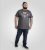 D555 Coalville T-Shirt Skulls with Colored Drips Navy Twist - T-shirts - T-shirts Homme Grande Taille