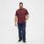 North Latitude T-Shirt O-Neck Bordeaux TALL - TALL T-shirts - T-Shirts Longueur Extra pour Grands Hommes