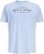 Jack & Jones Kevin T-Shirt Bleu - T-shirts - T-shirts Homme Grande Taille