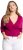 Ulla Popken Versatile Surplice Wrap Tie Hem Bolero Top Magnolia Red - T-shirts - 