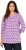 Ulla Popken Geometric Pattern 3/4 Sleeve Tee Amethyst - T-shirts imprimés pour femme - 