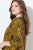 Ulla Popken Animal Print 3/4 Sleeve V-Neck Tee Neon Orange - T-shirts - T-shirts au féminin, grandes tailles