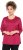 Ulla Popken Decorative Seam Short Sleeve Tee Red - T-shirts - 