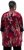 Ulla Popken Velvet Peacock Feather 3/4 Sleeve Tunic Blouse Wine Red - T-shirts - 