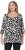 Ulla Popken Scribble Print Square Neck 3/4 Sleeve Tee Black - T-shirts imprimés pour femme - 