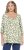 Ulla Popken Scribble Print Square Neck 3/4 Sleeve Tee Sage Green - T-shirts imprimés pour femme - 