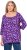 Ulla Popken Scribble Print Square Neck 3/4 Sleeve Tee Violet - T-shirts imprimés pour femme - 