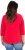 Ulla Popken Floral Graphic V-Neck Tee Lychee - T-shirts imprimés pour femme - 