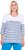 Ulla Popken Paper Boat Print 3/4 Sleeve Tee Snow White - T-shirts imprimés pour femme - 