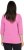 Ulla Popken Textured Lettering 3/4 Sleeve Tee Pink - T-shirts imprimés pour femme - 