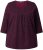 Ulla Popken Mixed Pattern Stripe 3/4 Sleeve Tee Black - T-shirts imprimés pour femme - 