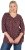 Ulla Popken Gingerbread Print 3/4 Sleeve Tee Plum - T-shirts - 