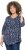Ulla Popken Ribbon Print 3/4 Sleeve Asymmetric Tee Navy - T-shirts imprimés pour femme - 