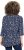 Ulla Popken Ribbon Print 3/4 Sleeve Asymmetric Tee Navy - T-shirts imprimés pour femme - 