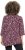 Ulla Popken Ribbon Print 3/4 Sleeve Asymmetric Tee Plum - T-shirts imprimés pour femme - 