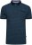 Kam Jeans 5527 AOP Pique Polo with Tipping on Collar/Cuffs Navy - Polos - Polos homme grande taille