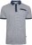 Kam Jeans 5528 AOP Print with Jacquard Collar/Cuffs Polo Navy - Polos - Polos homme grande taille