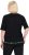 Ulla Popken Classic Fit Half-Sleeve Crew Neck T-shirt With Hem Inscription Black - T-shirts imprimés pour femme - 