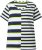 Ulla Popken Mix Stripe Short Sleeve Tee Lime - T-shirts imprimés pour femme - 