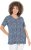 Ulla Popken So Many Dots Tee Navy Blue - T-shirts imprimés pour femme - 