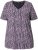 Ulla Popken So Many Dots Tee Light Heather - T-shirts imprimés pour femme - 