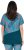 Ulla Popken Quick Drying Geometric Print Short Sleeve Tee Dark Petrol - T-shirts imprimés pour femme - 