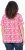 Ulla Popken Coral Reef Printed Short Sleeve V-Neck Tee Lychee - T-shirts imprimés pour femme - 