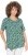 Ulla Popken Floral Pointed Hem Short Sleeve Tee Green - T-shirts imprimés pour femme - 