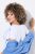 Ulla Popken Cross Stitch Short Sleeve Tee Snow White - T-shirts imprimés pour femme - Tee-shirts à motifs pour femme