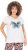 Ulla Popken Free Spirit Butterfly Cap Sleeve Graphic Tee Off-White - T-shirts imprimés pour femme - 