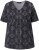 Ulla Popken Snake Print V-Neck Tee Graphite Grey - T-shirts imprimés pour femme - 