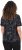 Ulla Popken Abstract Animal Print Short Sleeve Tee Black - T-shirts imprimés pour femme - 