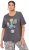 Ulla Popken Cactus Short Sleeve Graphic Tee Graphite Grey - T-shirts imprimés pour femme - 