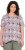 Ulla Popken Half-sleeve A-line V-neck Pointed Hem Animal Pattern T-shirt Pastel Rose - T-shirts imprimés pour femme - 