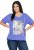 Ulla Popken Lady Of The Moon Short Sleeve Graphic Tee Lavender - T-shirts imprimés pour femme - 