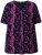 Ulla Popken Letter Print Short Sleeve Tee Magnolia Red - T-shirts imprimés pour femme - 