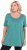 Ulla Popken Essential Front Pleat Tee Green - T-shirts - 