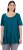 Ulla Popken Essential Front Pleat Tee Cerulean - T-shirts - 