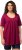 Ulla Popken Essential Front Pleat Tee Magnolia Red - T-shirts - 