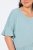Ulla Popken Asymmetric Flounce Panel Short Sleeve Tee Light Moss Green - T-shirts - T-shirts au féminin, grandes tailles