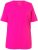 Ulla Popken Essential Round Neck Stretch Tee Magenta Pink - T-shirts - 