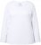 Ulla Popken Basic Round Neck Long Sleeve Slim Fit Cotton Tee Snow White - Jupes - 